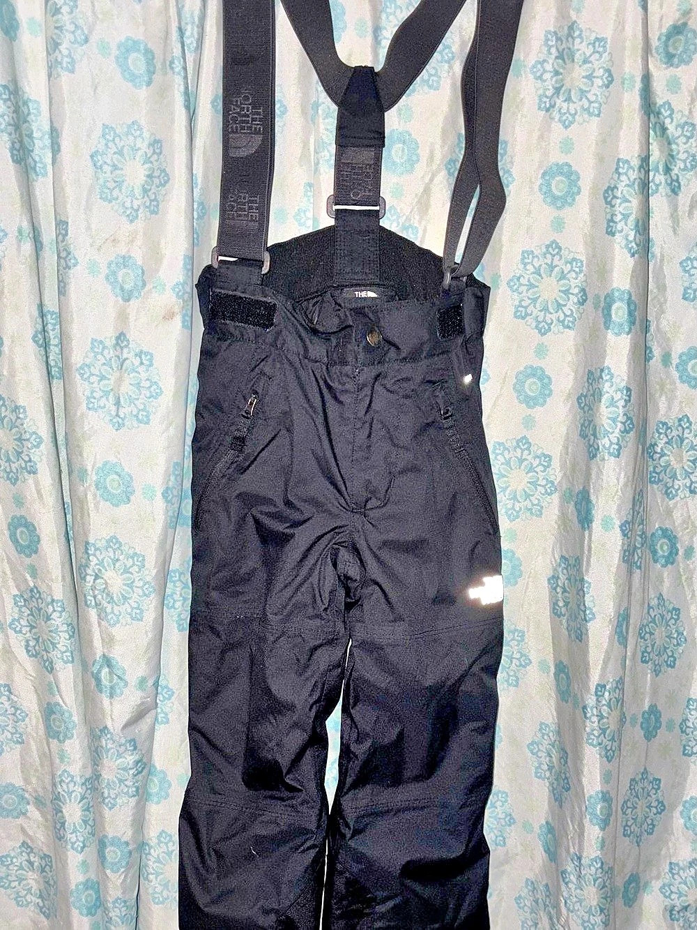 The North Face Bib Snow Bibs Black Girls XXS